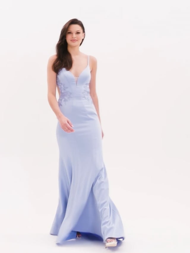 Faviana Long Cowl Neck Pleated Prom Dress S10807 – Terry Costa