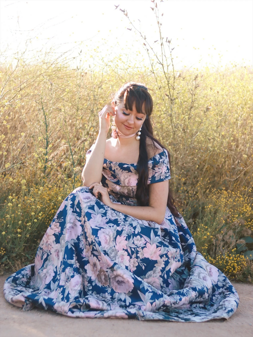 Alex Evenings A-line Maxi Dress with Pockets 8157026 Alex Evenings A-line Maxi Dress with Pockets 8157026
