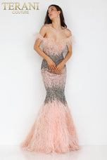 Terani Beaded Evening Gown 1911GL9512