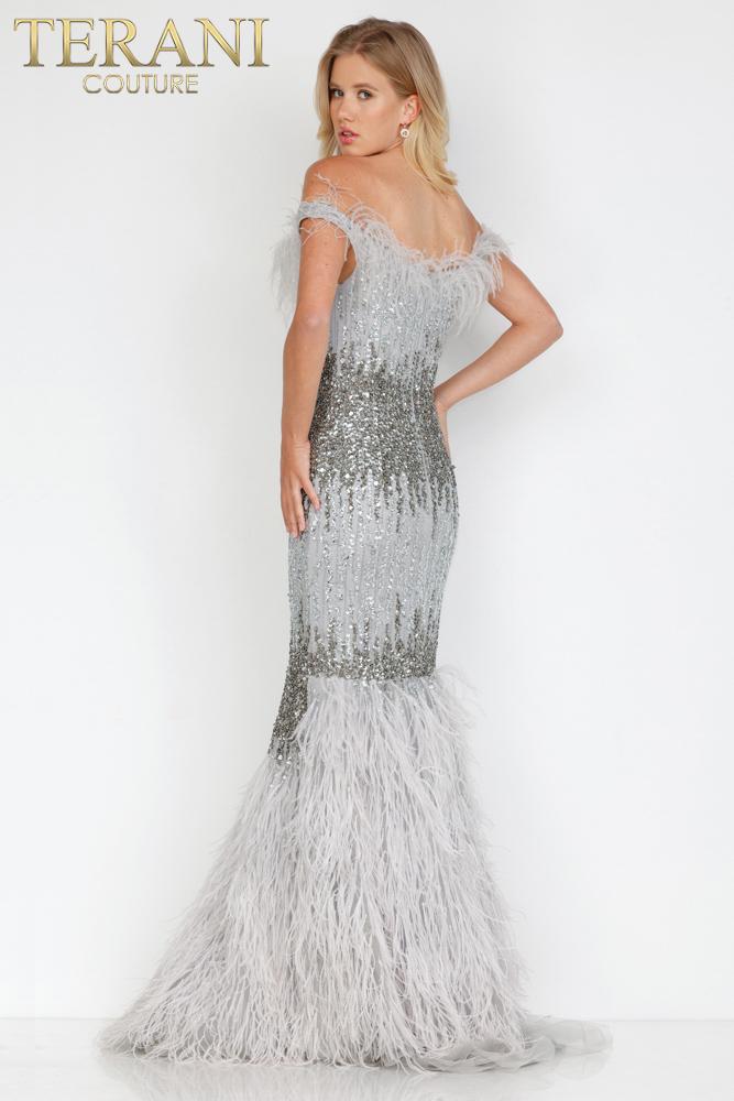 Terani Beaded Evening Gown 1911GL9512
