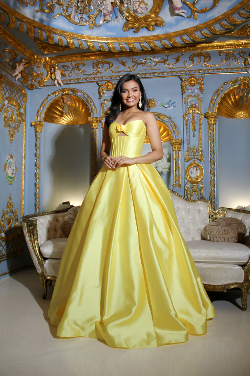 Ava Presley Cut-Out Ballgown Prom Dress 47223