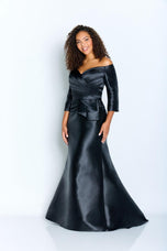 Cameron Blake Trumpet Mikado Evening Dress 221686