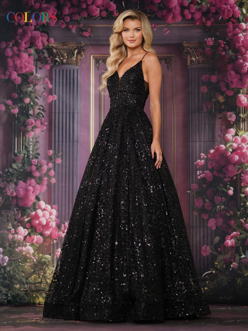 Colors Prom Long Glitter Ball Gown Dress 2288 Lilac / 4 Colors Prom Long Glitter Ball Gown Dress 2288 Lilac / 4