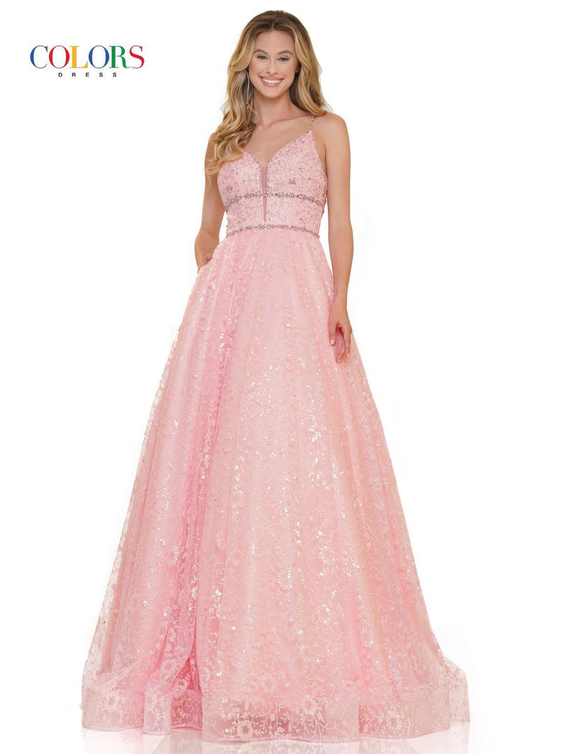 Colors Prom Long Glitter Ball Gown Dress 2288 Colors Prom Long Glitter Ball Gown Dress 2288