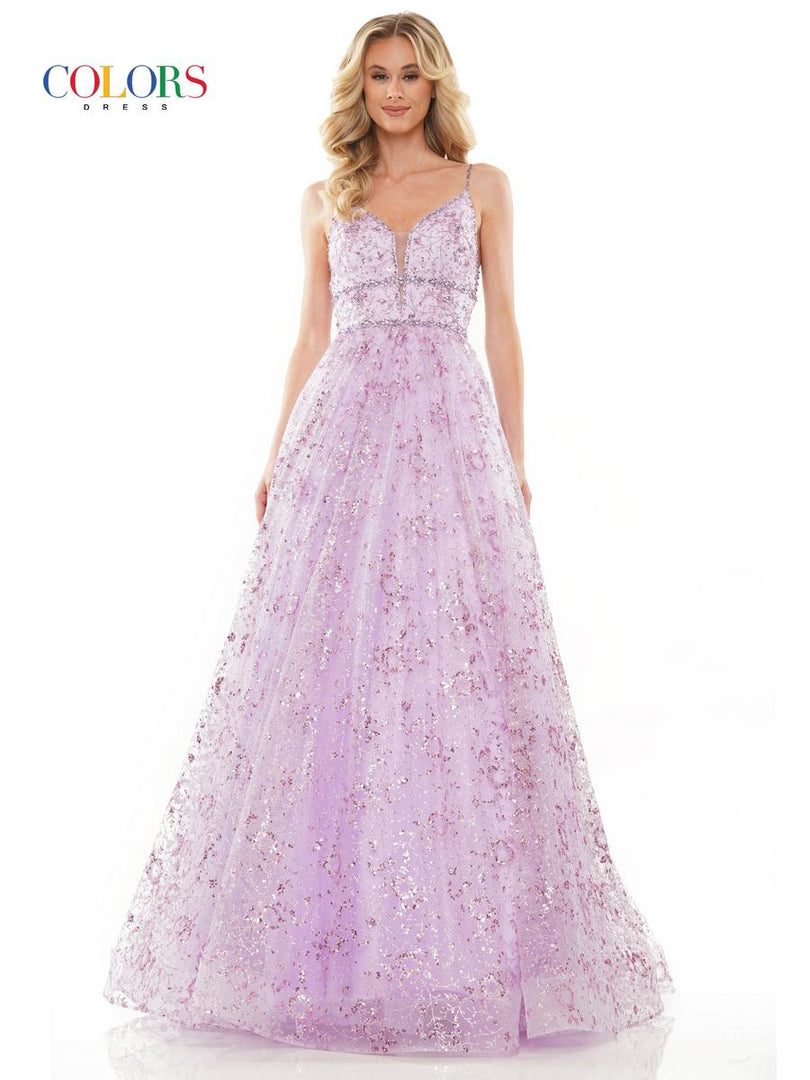 Colors Prom Long Glitter Ball Gown Dress 2288 Colors Prom Long Glitter Ball Gown Dress 2288