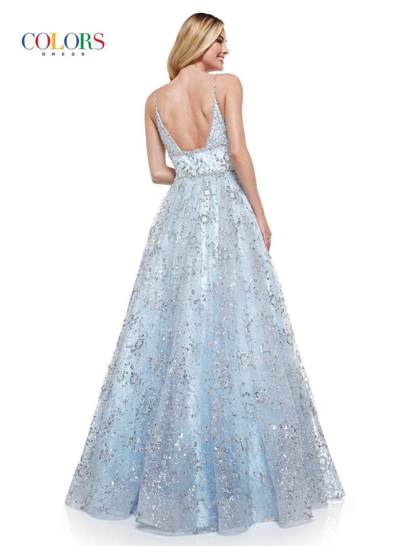 Colors Prom Long Glitter Ball Gown Dress 2288 Colors Prom Long Glitter Ball Gown Dress 2288