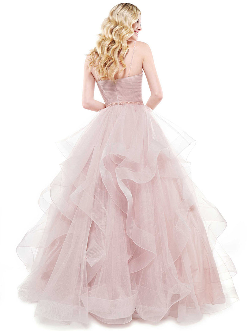 Colors Tiered Ruffle Prom Dress 2381