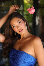 Ava Presley Strapless Ruched Bow HoCo Dress 26310