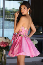 Ava Presley Strapless Floral HoCo Dress 26347