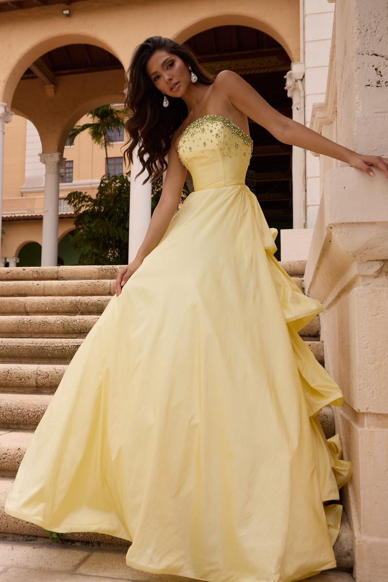 Ava Presley Ruffle Back Ballgown Prom Dress 26417