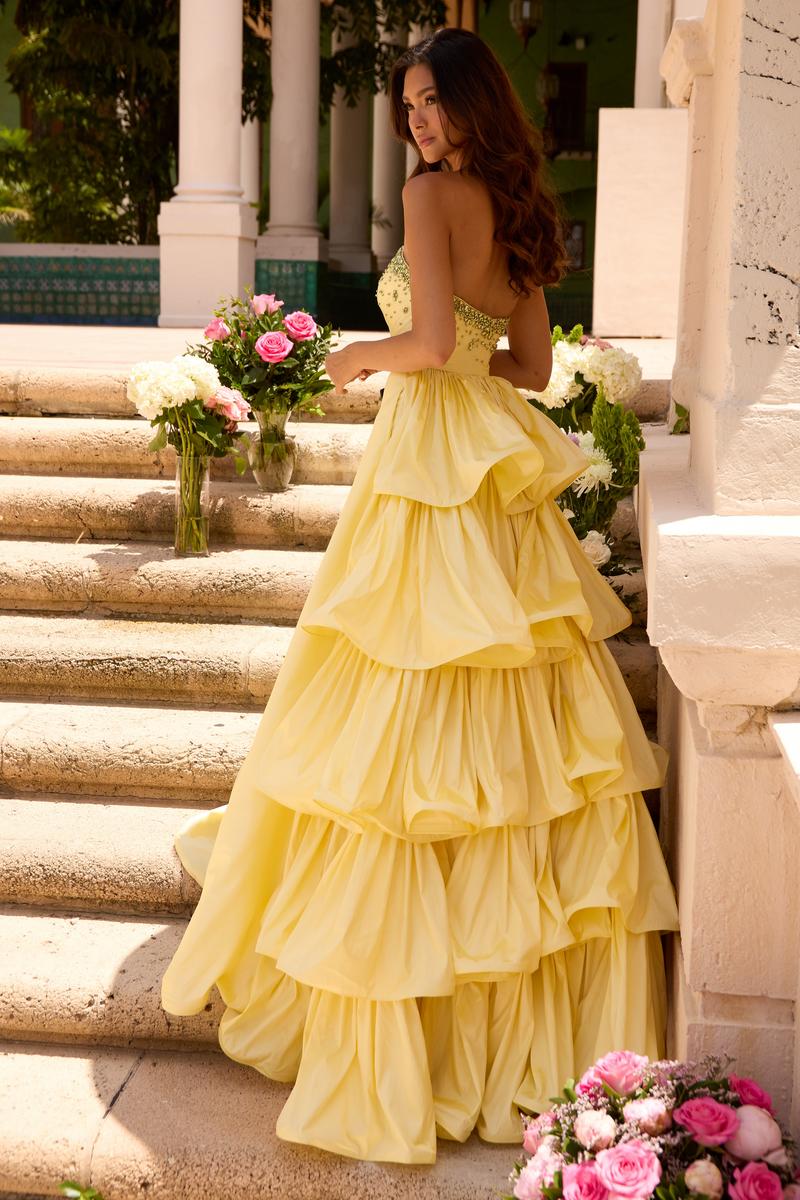 Ava Presley Ruffle Back Ballgown Prom Dress 26417