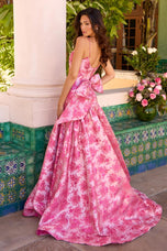 Ava Presley Brocade Drop Waist Prom Dress 26419