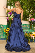 Ava Presley Cowl Neckline Drop Waist Prom Dress 26422