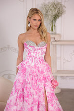 Ava Presley Floral Print Ballgown Prom Dress 26441