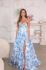 Ava Presley Floral Print Ballgown Prom Dress 26441