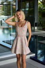 Ava Presley Two Piece Tweed Short Dress 26722