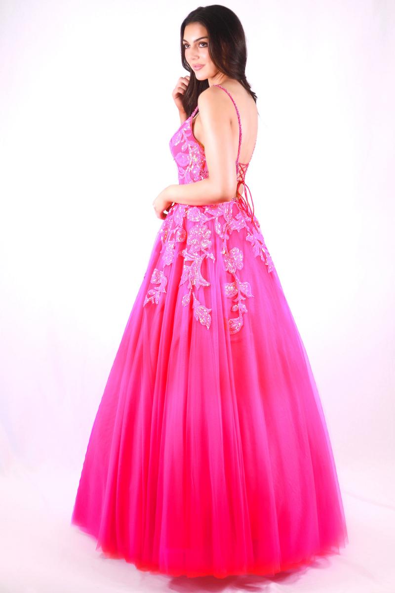 Ava Presley Lace-up Back Prom Dress 27765