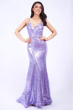 Ava Presley Ruffle Sequin Prom Dress 27815