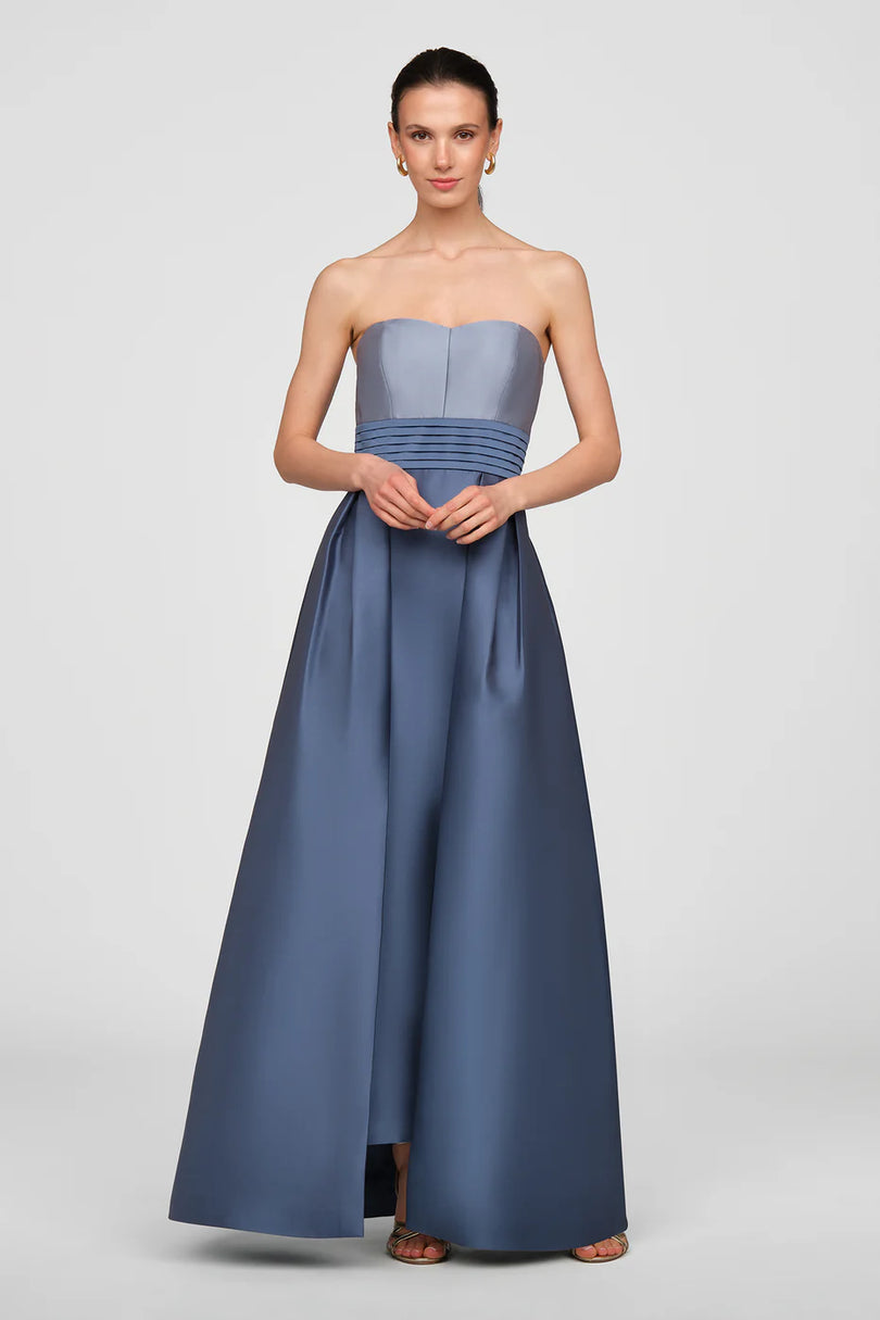 Kay Unger Strapless Mikado Long Evening Dress 55116293