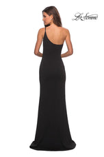 La Femme Long One Shoulder Dress 28176