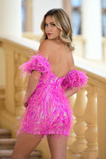 Ava Presley Strapless Feather Dress 28251