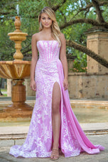 Ava Presley Strapless Corset Prom Dress 28291