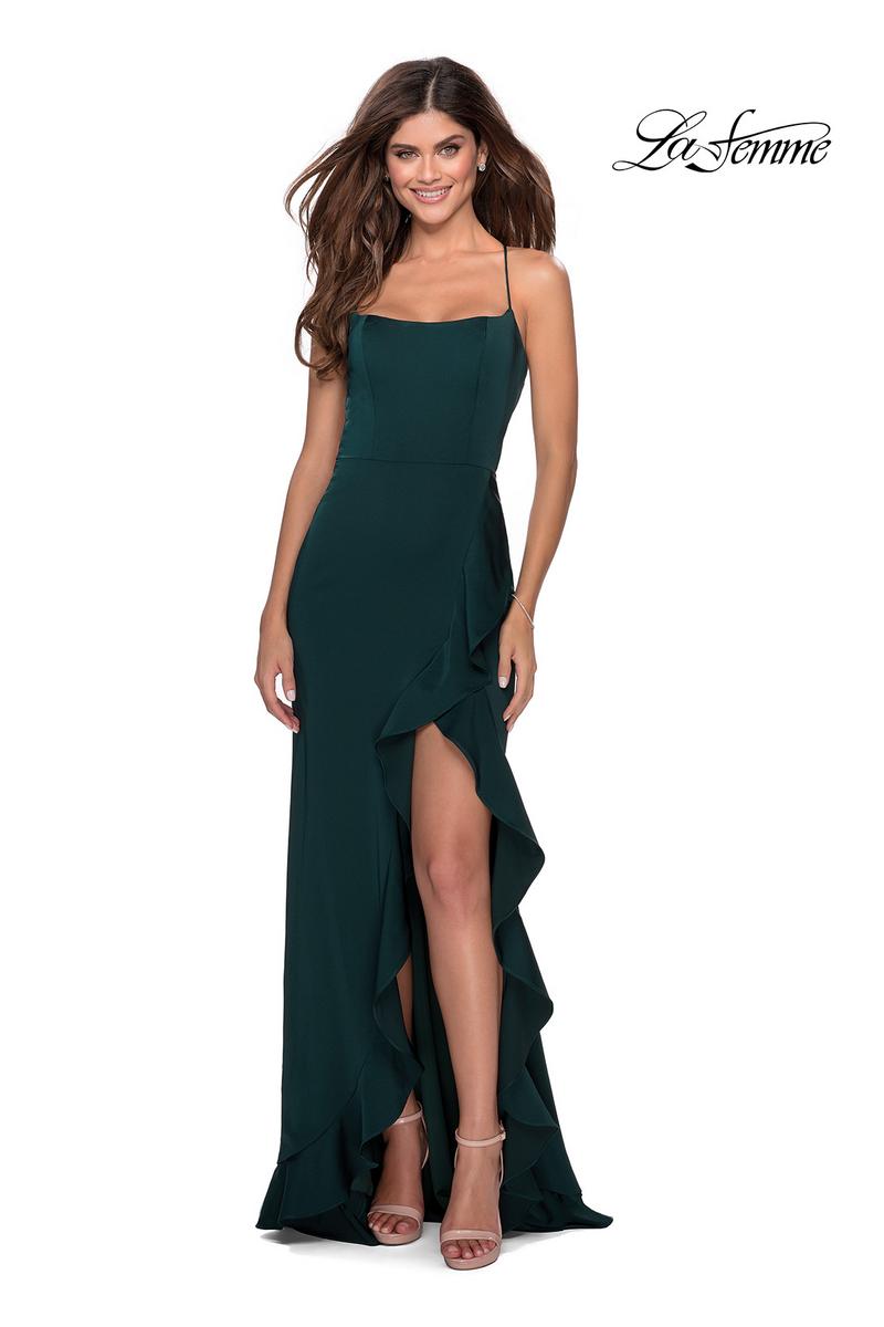 La Femme Dress 28294 Emerald / 10 La Femme Dress 28294 Emerald / 10