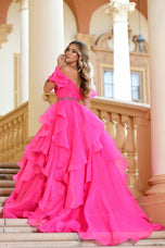 Ava Presley Ruffle Ball Gown Prom Dress 28571