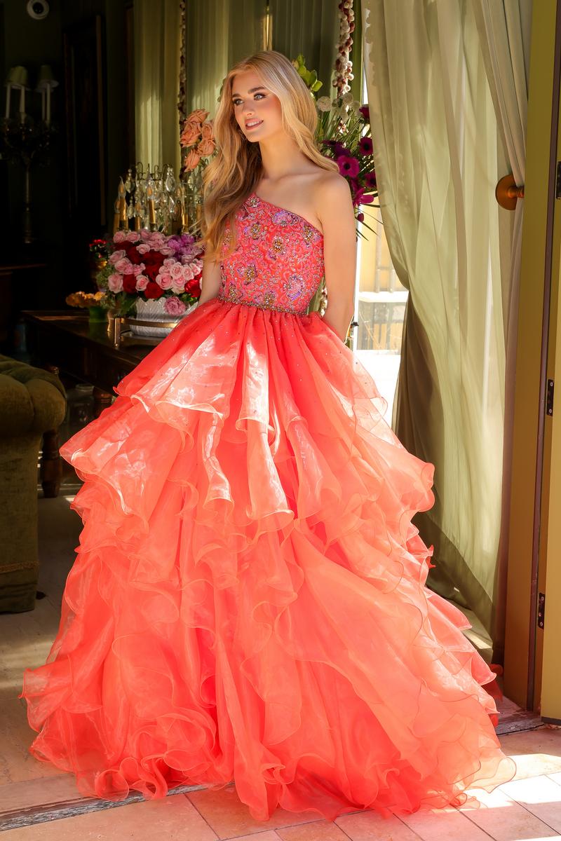 Ava Presley One Shoulder Ballgown Prom Dress 28575 Periwinkle / 0 Ava Presley One Shoulder Ballgown Prom Dress 28575 Periwinkle / 0