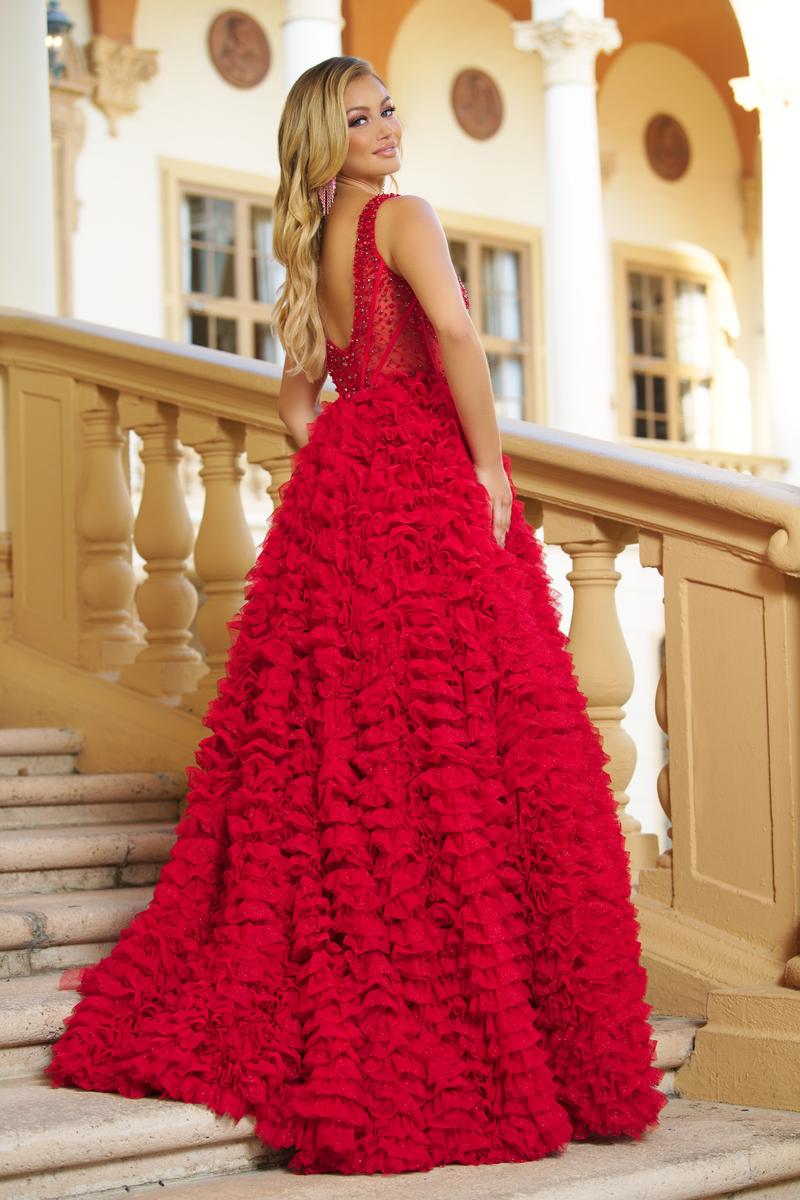 Ava Presley Ruffle Ball Gown Prom Dress 28584