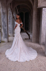 Morilee "Calista" Fit and Flare Cat-eye Lace Bridal Gown