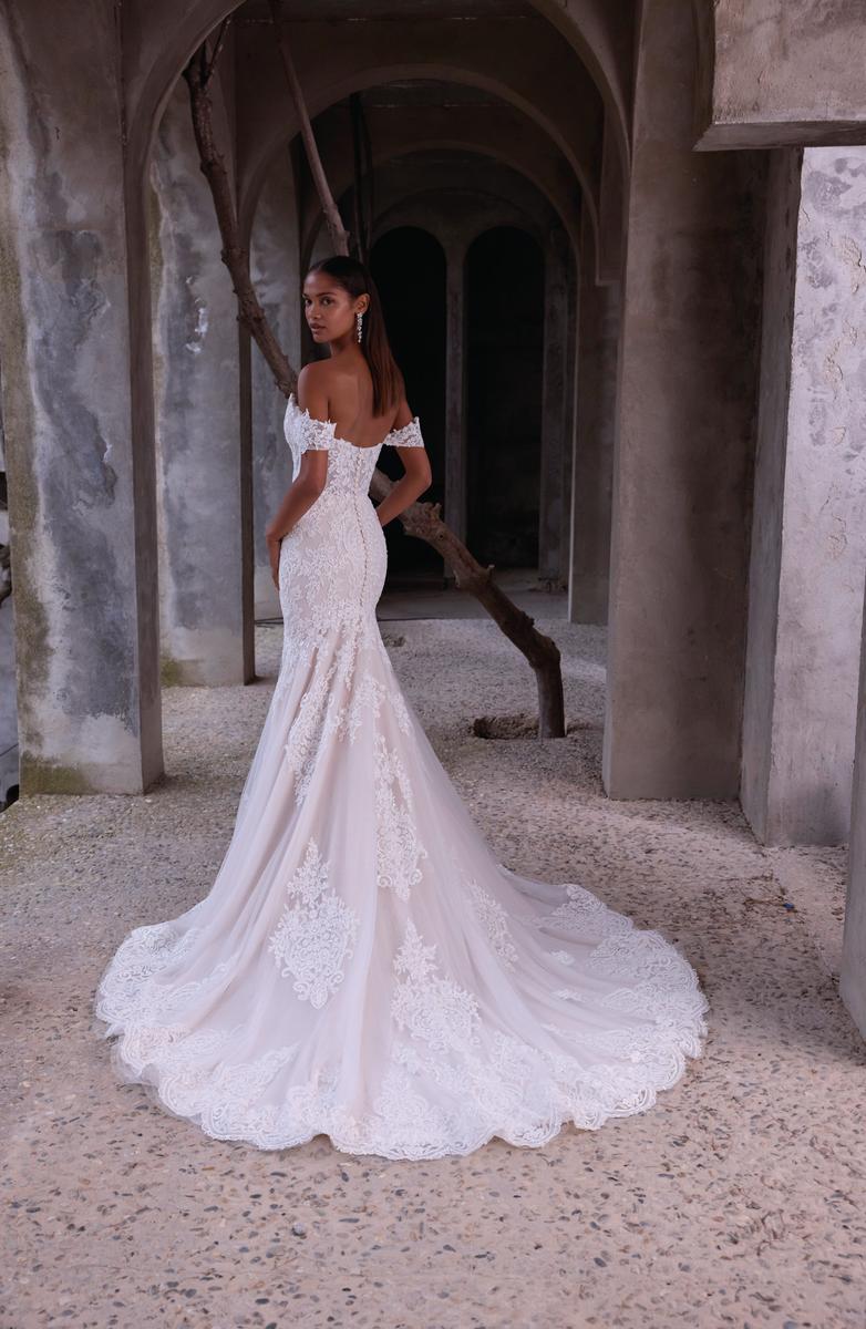 Morilee "Calista" Fit and Flare Cat-eye Lace Bridal Gown