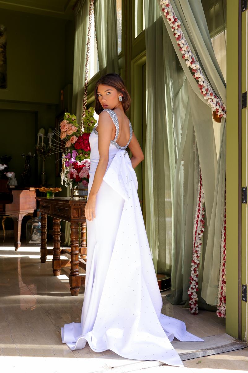 Ava Presley Large Bow Back Prom Dress 29121 Ava Presley Large Bow Back Prom Dress 29121