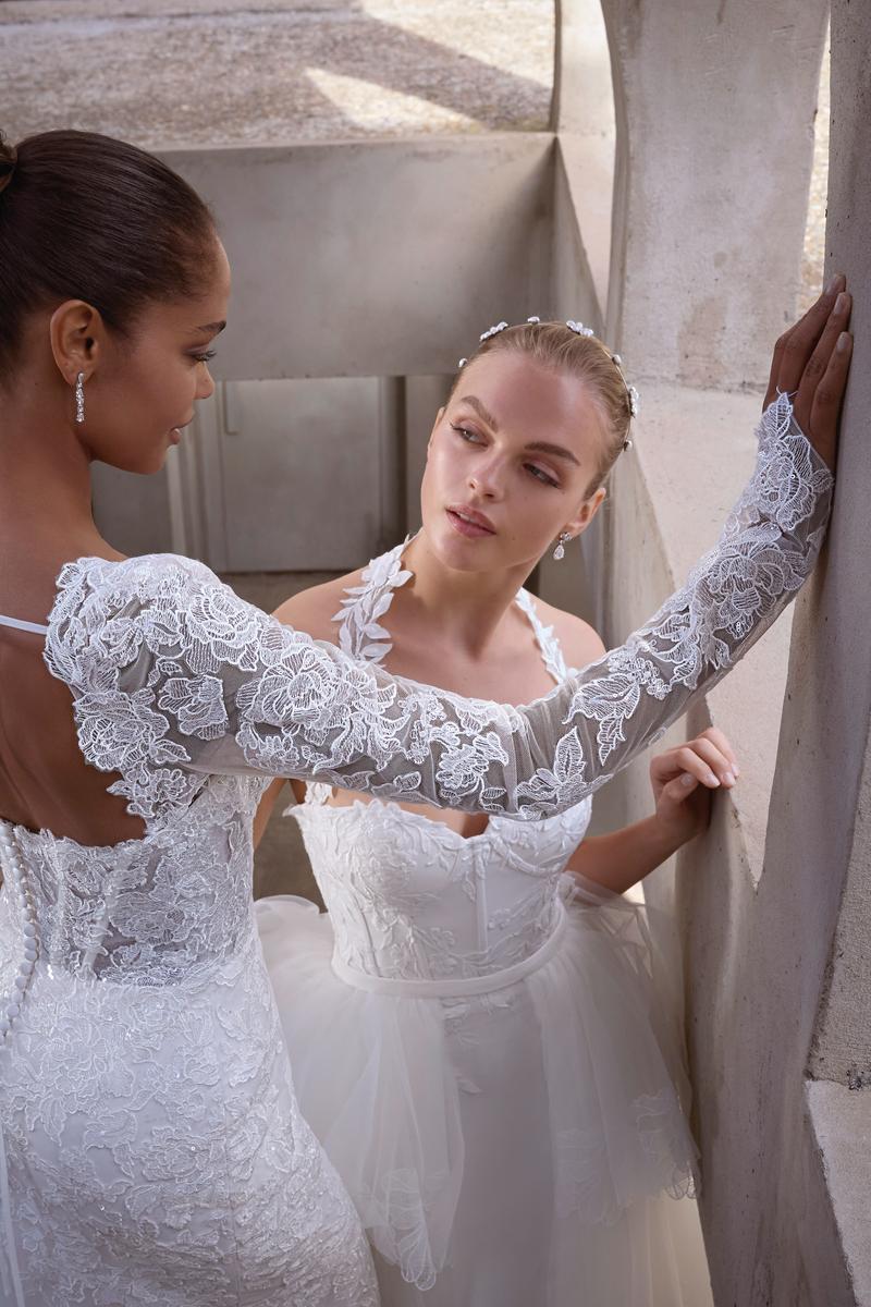 Morilee Bridal "Vasiliki" Lace Fit & Flare Bridal Gown 2940 Morilee Bridal "Vasiliki" Lace Fit & Flare Bridal Gown 2940
