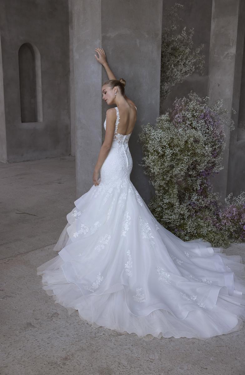 demetra prom dress Demetra Strapless Satin Prom Gown GALINA COUTURE