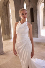 Morilee "Persah" Sophisticated Halter Low Back Bridal Gown