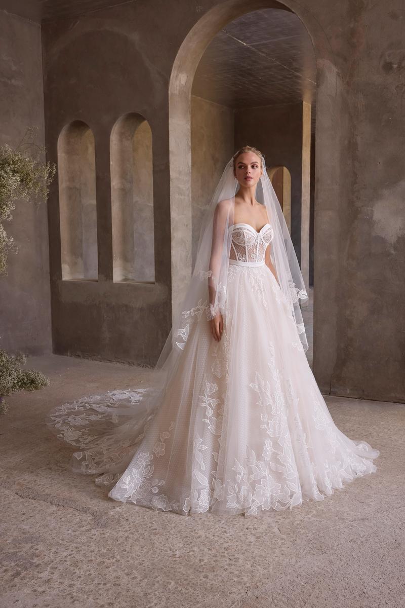 Morilee "Myra" Swiss Dot Strapless Ballgown Bridal Gown Morilee "Myra" Swiss Dot Strapless Ballgown Bridal Gown