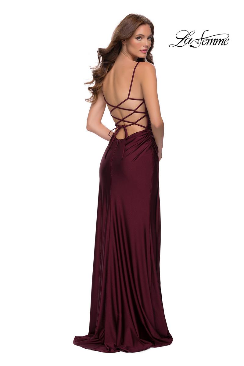 La Femme Long Simple Fitted Prom Dress 29710 La Femme Long Simple Fitted Prom Dress 29710