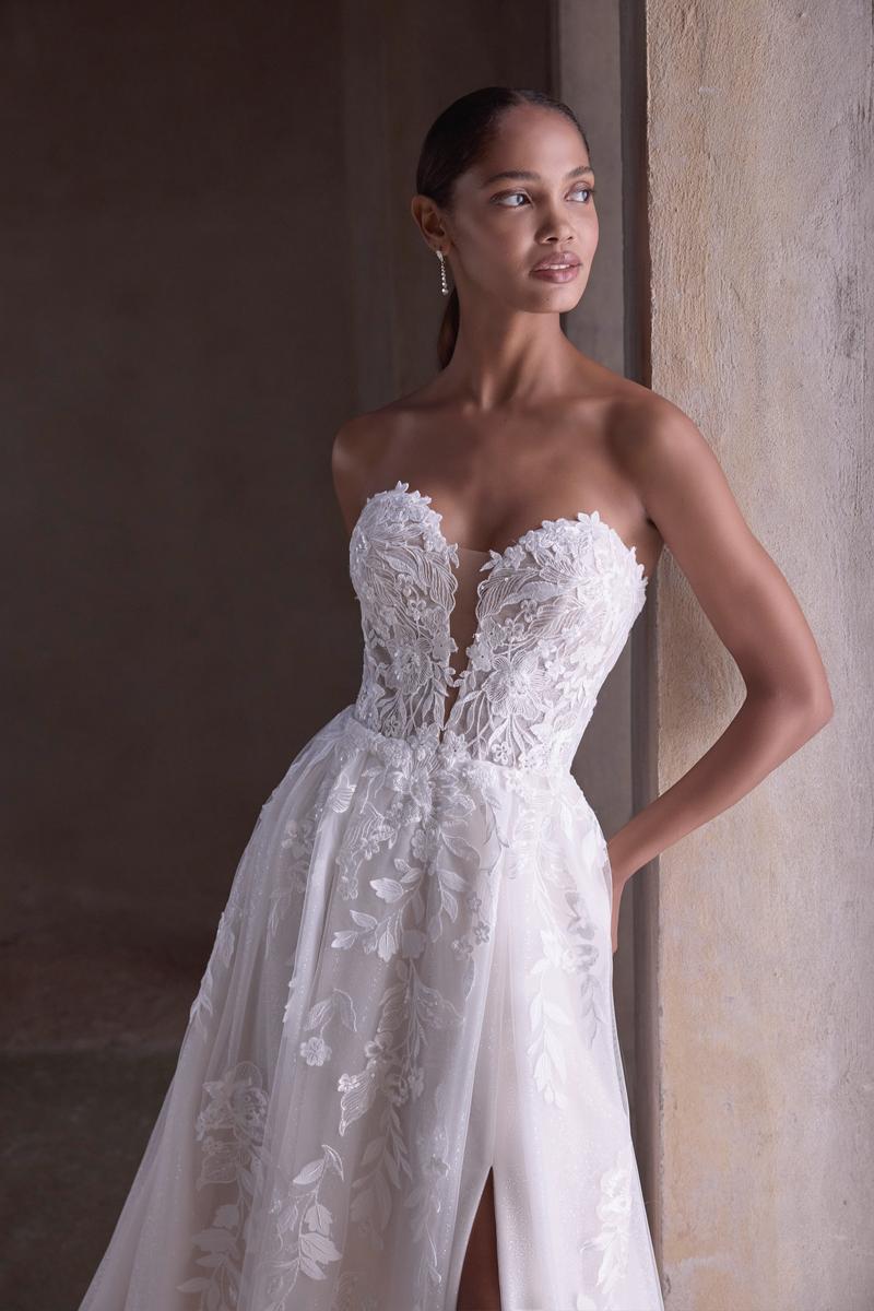 mori lee strapless lace wedding dress Brand New Mori Lee Kimberley Strapless Sweetheart Neckline Gown Style 8211