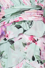 Xscape Evenings "Angela" Floral Print Chiffon Dress 6781X