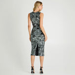 Helsi "Alex" High Neck Floral Sequin Midi Dress DR6198