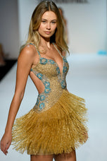 Sherri Hill Demi Couture Fringe Cocktail Dress 67248