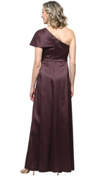 Alex Evening On Shoulder A-Line Gown 8138110