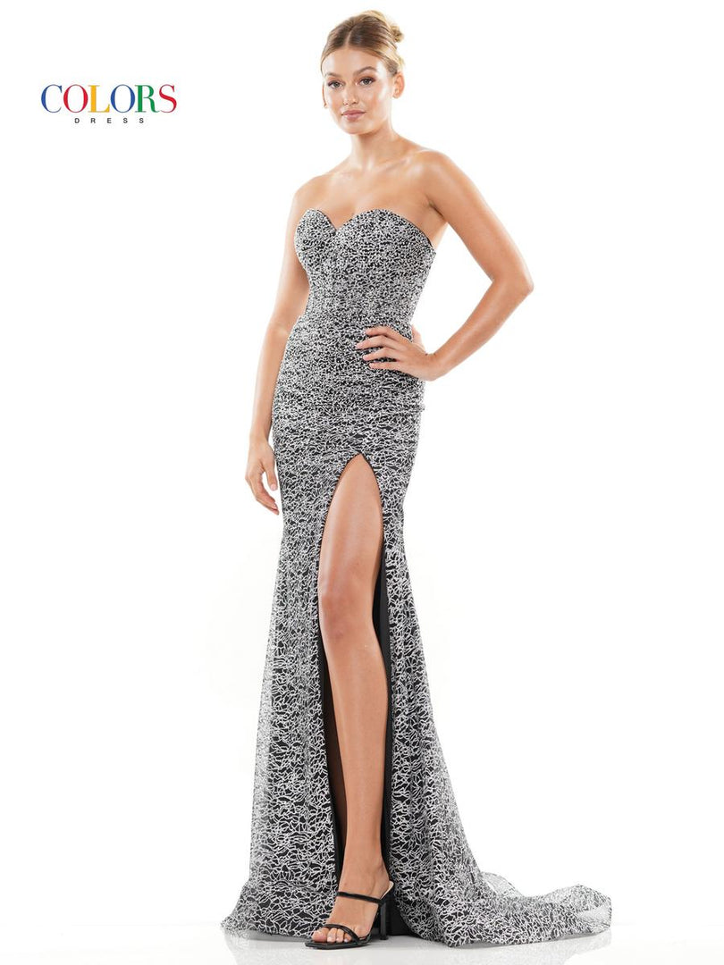 Colors Tight Corset Prom Dress 3103