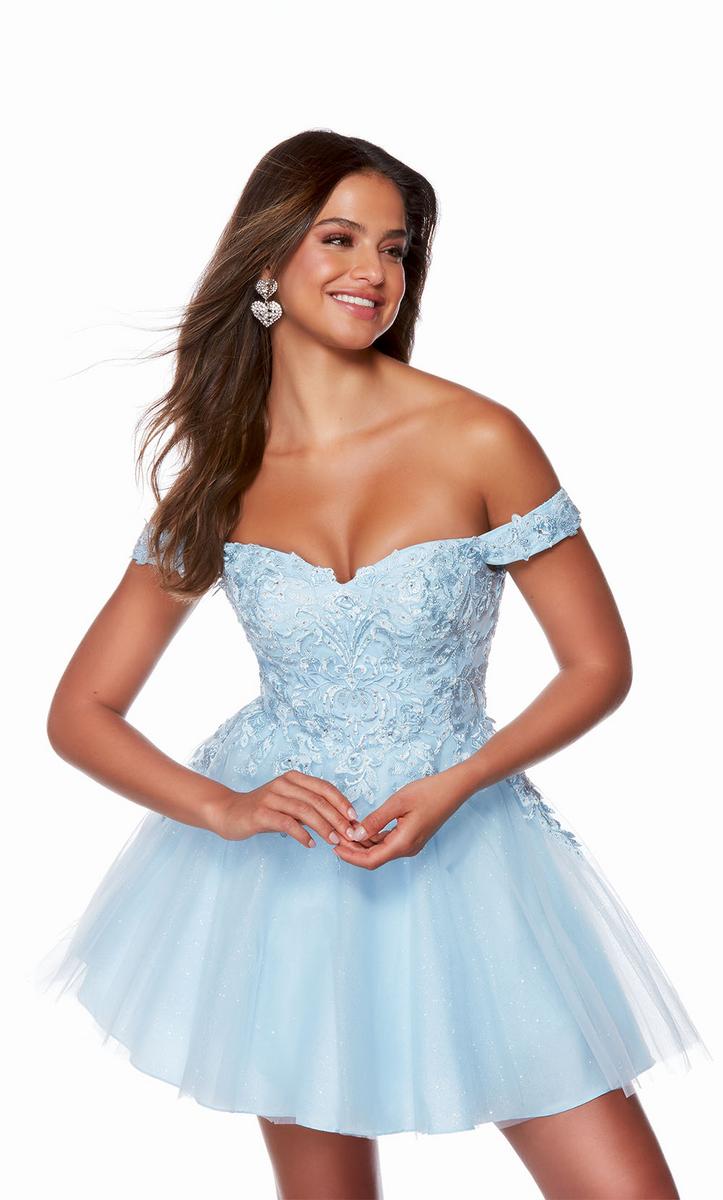 Alyce Lace A-Line Homecoming Dress 3156