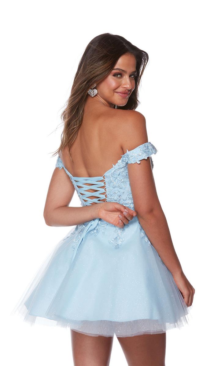 Alyce Lace A-Line Homecoming Dress 3156