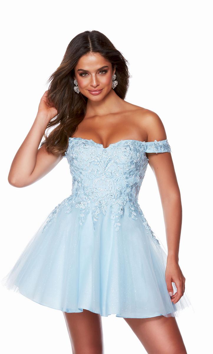 Alyce Lace A-Line Homecoming Dress 3156 Alyce Lace A-Line Homecoming Dress 3156