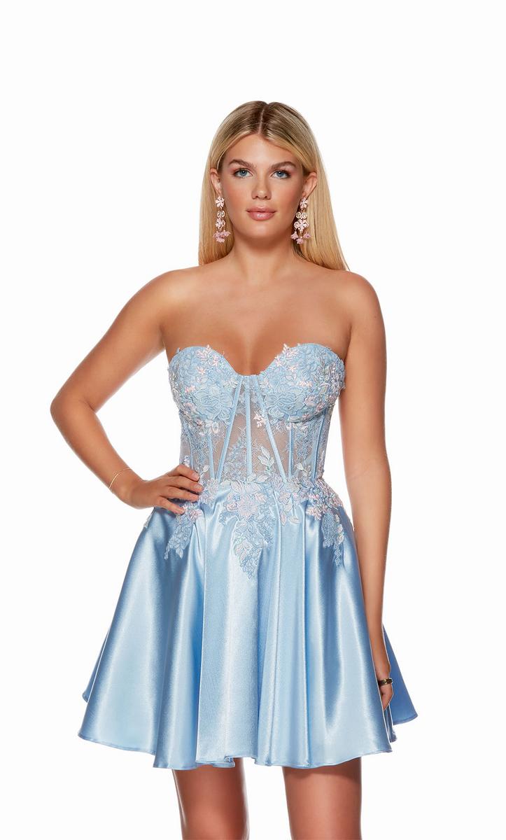 Alyce Paris A-Line Corset Homecoming Dress 3158 Alyce Paris A-Line Corset Homecoming Dress 3158