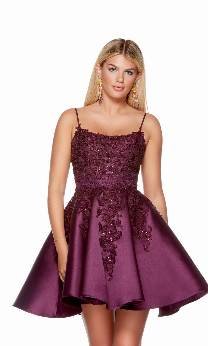 Alyce Paris A-Line Lace Homecoming Dress 3164 Alyce Paris A-Line Lace Homecoming Dress 3164