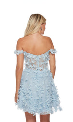 Alyce Paris 3D Floral Homecoming Dress 3172